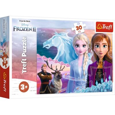 Trefl , Puzzle, valor de irmãs, Disney Frozen 2, de 30 peças, para crianças a partir de 3 anos Trefl , Puzzle, valor de irmãs, Disney Frozen 2, de 30 peças, para crianças a partir de 3 anos
