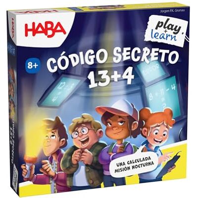 HABA Código Secreto 13+4, Jogo Infantil de Tabuleiro de Cálculo. Mais de 8 anos HABA Código Secreto 13+4, Jogo Infantil de Tabuleiro de Cálculo. Mais de 8 anos
