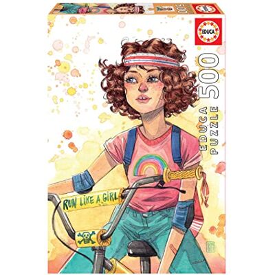 Educa Puzzle de 500 peças para adultos Run Like a Girl, Esther Gili. Inclui cola Fix Puzzle. Medidas: 34 x 48 cm. 11 Anos () Educa Puzzle de 500 peças para adultos Run Like a Girl, Esther Gili. Inclui cola Fix Puzzle. Medidas: 34 x 48 cm. 11 Anos ()