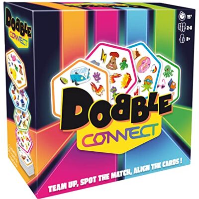 Asmodee Conexão dupla Jogo de cartas de reação rápida Idades 8 2-8 jogadores 20 minutos de tempo de reprodução Asmodee Conexão dupla Jogo de cartas de reação rápida Idades 8 2-8 jogadores 20 minutos de tempo de reprodução