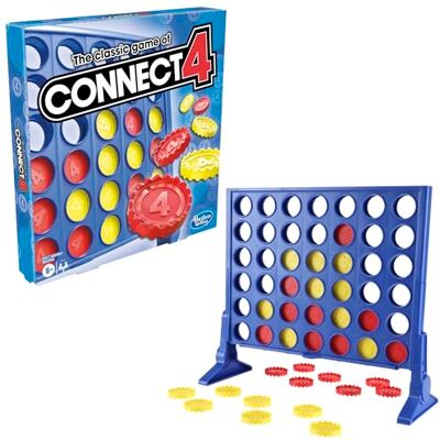 Hasbro The Classic Game of Connect 4 Strategy Board Game for Kids; 2 Player; 4 in a Row; Kids Gifts Hasbro The Classic Game of Connect 4 Strategy Board Game for Kids; 2 Player; 4 in a Row; Kids Gifts
