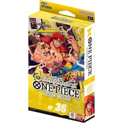 BANDAI Jogo de cartas de uma peça Starter Deck ST-36 amarelo Eustass Captain Kid Baralho inicial, ST-36, amarelo, capitão kid, jogo de cartas BANDAI Jogo de cartas de uma peça Starter Deck ST-36 amarelo Eustass Captain Kid Baralho inicial, ST-36, amarelo, capitão kid, jogo de cartas