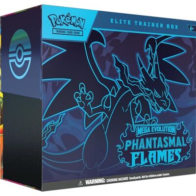 Pokémon TCG: Mega Evolution—Caixa de Treinador de Elite Chamas Fantasmais Pokémon TCG: Mega Evolution—Caixa de Treinador de Elite Chamas Fantasmais