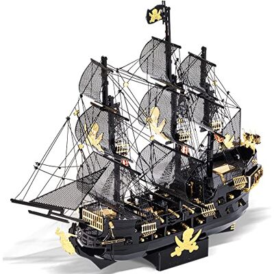 Piececool Puzzle 3D Metal Maqueta, pérola preta barco pirata casacos puzzle 3D casacos para presentes, puzzles 3D para adultos e adolescentes Piececool Puzzle 3D Metal Maqueta, pérola preta barco pirata casacos puzzle 3D casacos para presentes, puzzles 3D para adultos e adolescentes