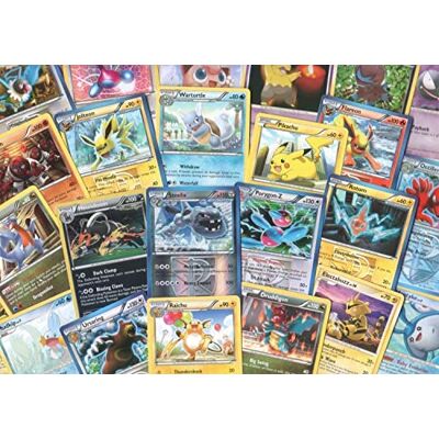 Pokémon 100 cartões de sortidos com folhas Pokémon 100 cartões de sortidos com folhas