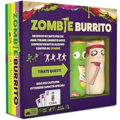 Asmodee Zombie Burrito, jogo de mesa, 7 anos, 2-5 jogadores, edição em italiano Asmodee Zombie Burrito, jogo de mesa, 7 anos, 2-5 jogadores, edição em italiano