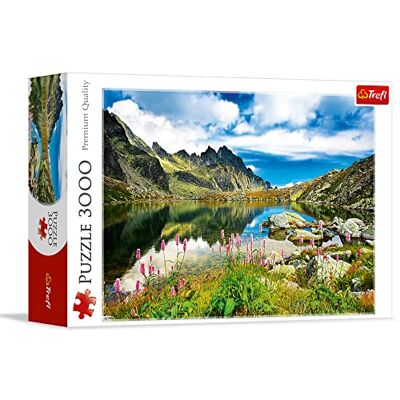 Trefl , Puzzle, lago nas montanhas, tatras, Eslováquia, 3000 peças, adultos e crianças a partir de 15 anos Trefl , Puzzle, lago nas montanhas, tatras, Eslováquia, 3000 peças, adultos e crianças a partir de 15 anos
