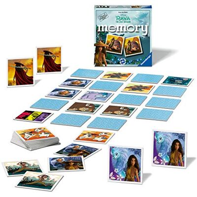 Ravensburger Raya & The Last Dragon Mini conjunto de memória para crianças a partir de 3 anos Ravensburger Raya & The Last Dragon Mini conjunto de memória para crianças a partir de 3 anos