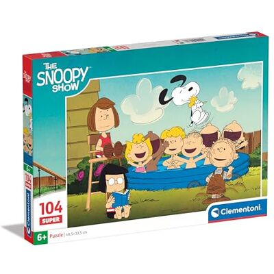 Clementoni Puzzle Peanuts Supercolor puzzle infantil de 104 peças, para crianças 6-8 anos, desenvolve a concentração mental e a lógica, Clementoni Puzzle Peanuts Supercolor puzzle infantil de 104 peças, para crianças 6-8 anos, desenvolve a concentração mental e a lógica,
