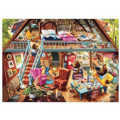 Ravensburger Puzzle de 1000 peças caracóis de ouro e os três ursos, adultos 70 x 50 cm Ravensburger Puzzle de 1000 peças caracóis de ouro e os três ursos, adultos 70 x 50 cm