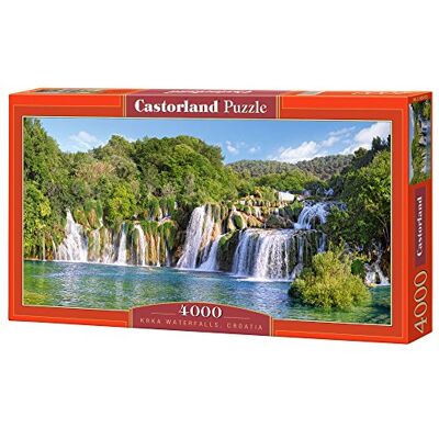 Castorland Cataratas de Krka, Croácia, Puzzlee 4000 peças, puzzle clássico Castorland Cataratas de Krka, Croácia, Puzzlee 4000 peças, puzzle clássico
