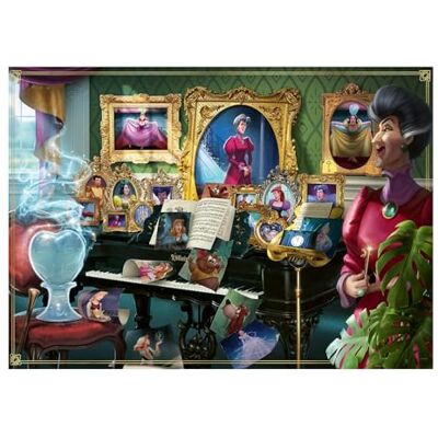 Ravensburger Puzzle de 1000 peças, Villainous Lady Tremaine, adultos 70 x 50 cm Ravensburger Puzzle de 1000 peças, Villainous Lady Tremaine, adultos 70 x 50 cm