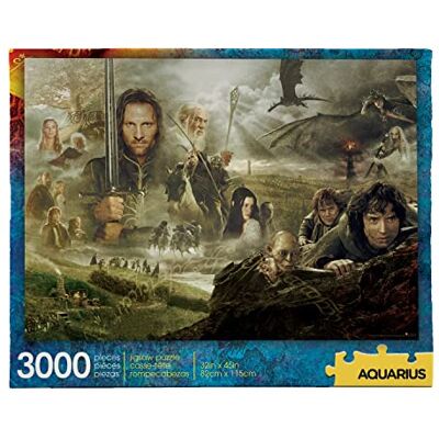 AQUARIUS The Lord of the Rings Puzzle 3000P 81 x 114 cm, multicolorido, tamanho único AQUARIUS The Lord of the Rings Puzzle 3000P 81 x 114 cm, multicolorido, tamanho único