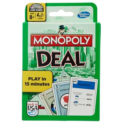 Hasbro Monopoly Deal jogo de cartas Hasbro Monopoly Deal jogo de cartas