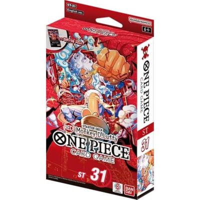 BANDAI Jogo de cartas de uma peça ST-31 Red Monkey.D.Luffy BANDAI Jogo de cartas de uma peça ST-31 Red Monkey.D.Luffy