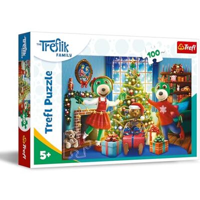 Trefl The ik Family, as ik e o inverno, puzzle de 100 peças, puzzle de Natal com personagens da série infantil, entretenimento criativo, jogo para crianças a partir de 5 anos Trefl The ik Family, as ik e o inverno, puzzle de 100 peças, puzzle de Natal com personagens da série infantil, entretenimento criativo, jogo para crianças a partir de 5 anos