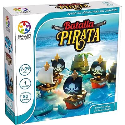 SmartGames Batalha pirata Jogos de mesa para crianças 7 anos ou mais Quebra-cabeças para crianças e quebra-cabeças para adultos com 80 desafios Presente criança 7 anos ou mais SmartGames Batalha pirata Jogos de mesa para crianças 7 anos ou mais Quebra-cabeças para crianças e quebra-cabeças para adultos com 80 desafios Presente criança 7 anos ou mais