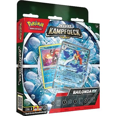 Pokémon Jogo de cartas colecionáveis: baralho de batalha de luxo bailonda-ex (baralho instantâneo com 60 cartas e acessórios) Pokémon Jogo de cartas colecionáveis: baralho de batalha de luxo bailonda-ex (baralho instantâneo com 60 cartas e acessórios)