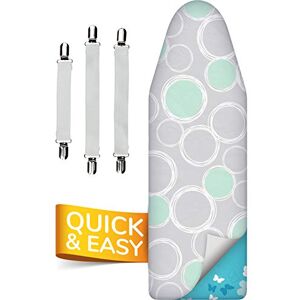 smart&gentle Capa tábua de passar de 5 camadas, ajustável, reflete o calor e vapor, para tábuas de passar até 150 x 50 cm smart&gentle Capa tábua de passar de 5 camadas, ajustável, reflete o calor e vapor, para tábuas de passar até 150 x 50 cm