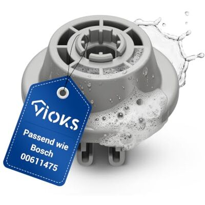 VIOKS Roda de substituição para cesta inferior Bosch 00611475 com suporte para rolo de rodas, 15 x 34 x 34 mm, acessório para cesto de pratos, cesto inferior da máquina de lavar louça VIOKS Roda de substituição para cesta inferior Bosch 00611475 com suporte para rolo de rodas, 15 x 34 x 34 mm, acessório para cesto de pratos, cesto inferior da máquina de lavar louça