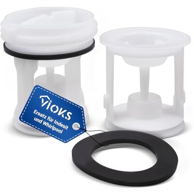 VIOKS Filtro de fiapos de substituição para IndSJFS sit C00141034 Whirlpool 482000022946 coador com junta, filtro de secador, filtro para máquina de lavar, filtro de fiapos para bomba de drenagem Askoll Plaset VIOKS Filtro de fiapos de substituição para IndSJFS sit C00141034 Whirlpool 482000022946 coador com junta, filtro de secador, filtro para máquina de lavar, filtro de fiapos para bomba de drenagem Askoll Plaset