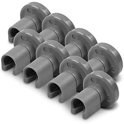 VIOKS Rodas de substituição universais para Electrolux 5028696700/0 para máquina de lavar louça, máquina de lavar roupa, peças de substituição e acessórios, conjunto de 8 unidades para cesto superior VIOKS Rodas de substituição universais para Electrolux 5028696700/0 para máquina de lavar louça, máquina de lavar roupa, peças de substituição e acessórios, conjunto de 8 unidades para cesto superior