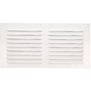 Amig Grelha retangular de alumínio com rede mosquiteira Grelhas de ventilação para saída de ar ideal para teto de cozinha e casa de banho medidas 150 x 300 mm cor branca Amig Grelha retangular de alumínio com rede mosquiteira Grelhas de ventilação para saída de ar ideal para teto de cozinha e casa de banho medidas 150 x 300 mm cor branca