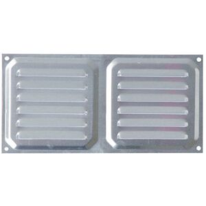 Brinox Grelha de ventilação (10 x 20 cm) cor alumínio Brinox Grelha de ventilação (10 x 20 cm) cor alumínio