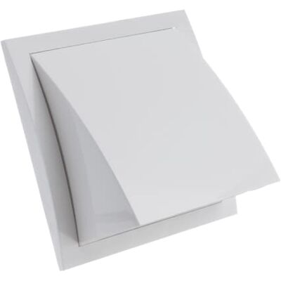 EUROPLAST Ø 150 mm grelha de ventilação com proteção contra chuva e vento e válvula de retenção plástico ABS branco EUROPLAST Ø 150 mm grelha de ventilação com proteção contra chuva e vento e válvula de retenção plástico ABS branco