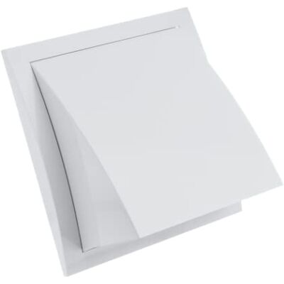 EUROPLAST Ø 125 mm grelha de ventilação com proteção contra chuva e vento e válvula de retenção plástico ABS branco EUROPLAST Ø 125 mm grelha de ventilação com proteção contra chuva e vento e válvula de retenção plástico ABS branco