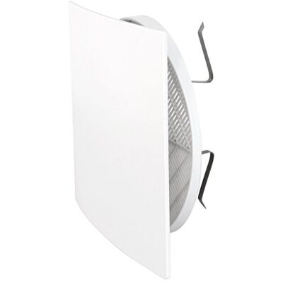 La Ventilazione Ventilação qutur125 X grelha de ventilação estética 166 x 166 mm de plástico com molas, branco La Ventilazione Ventilação qutur125 X grelha de ventilação estética 166 x 166 mm de plástico com molas, branco