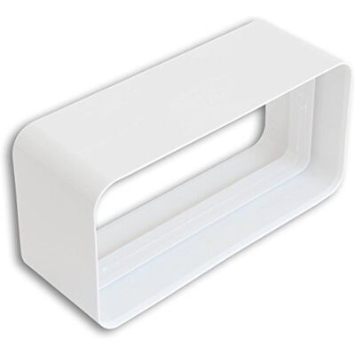 La Ventilazione Ventilação junta de ABS para tubos de ventilação retangulares, 120 x 60 mm La Ventilazione Ventilação junta de ABS para tubos de ventilação retangulares, 120 x 60 mm