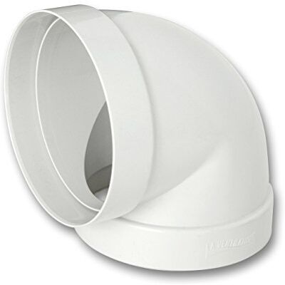La Ventilazione CCR100B Curva de ABS de 90° F/F para ventilação canalizada, diâmetro 100 mm La Ventilazione CCR100B Curva de ABS de 90° F/F para ventilação canalizada, diâmetro 100 mm