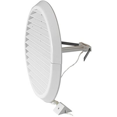 La Ventilazione Ventilação dfr160 X grelha de ventilação de plástico dobrável, branco, diâmetro 186 mm La Ventilazione Ventilação dfr160 X grelha de ventilação de plástico dobrável, branco, diâmetro 186 mm