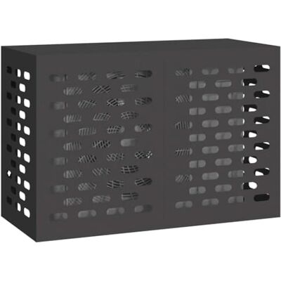 vidaXL Capa para ar condicionado preto 90 x 40 x 60 cm, aço Projetada para suportar más condições climáticas, perfeita tanto para dentro como para fora, vidaXL Capa para ar condicionado preto 90 x 40 x 60 cm, aço Projetada para suportar más condições climáticas, perfeita tanto para dentro como para fora,