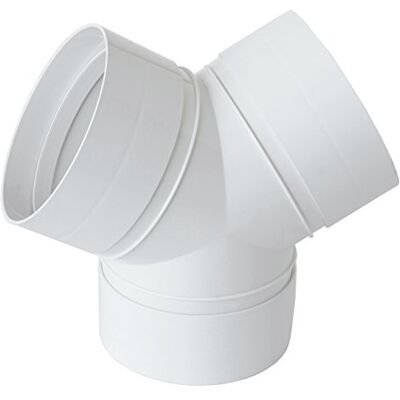 La Ventilazione CRY125B Conector em Y para Tubos - Acessório de Ventilação La Ventilazione CRY125B Conector em Y para Tubos - Acessório de Ventilação