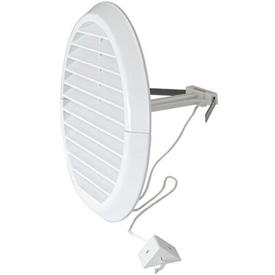 La Ventilazione Ventilação dfr140 X grelha de ventilação de plástico dobrável, diâmetro 170 mm La Ventilazione Ventilação dfr140 X grelha de ventilação de plástico dobrável, diâmetro 170 mm