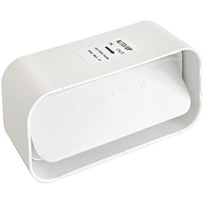 La Ventilazione Ventilação junta de ABS com válvula borboleta anti-retorno, 150 x 70 mm La Ventilazione Ventilação junta de ABS com válvula borboleta anti-retorno, 150 x 70 mm