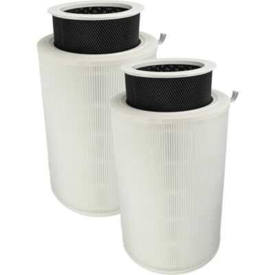 vhbw 2 x filtro de ar compatível com Xiaomi Mi Air Purifier 2C purificador filtro combi pré-filtro HEPA + carvão ativado Filtro combi prefiltro + HEPA + carbón activo vhbw 2 x filtro de ar compatível com Xiaomi Mi Air Purifier 2C purificador filtro combi pré-filtro HEPA + carvão ativado Filtro combi prefiltro + HEPA + carbón activo