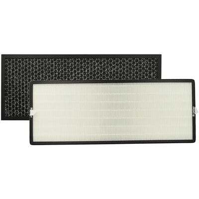 vhbw Conjunto de filtro 2 unidades. compatível com Rowenta Intense Pure Air Connect PU6080, PU6080 F0 purificador de ar filtro Hepa, filtro carvão ativo vhbw Conjunto de filtro 2 unidades. compatível com Rowenta Intense Pure Air Connect PU6080, PU6080 F0 purificador de ar filtro Hepa, filtro carvão ativo