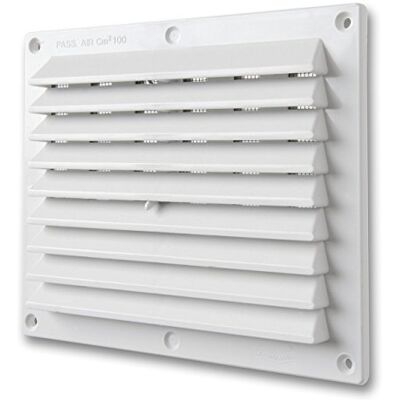 La Ventilazione Grelha de ventilação de plástico retangular, branco, 175 x 146 mm La Ventilazione Grelha de ventilação de plástico retangular, branco, 175 x 146 mm