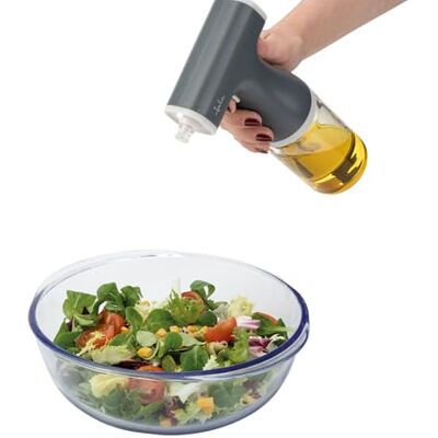 Jata HOGAR HACE2501 Pulverizador de óleo elétrico recarregável USB, spray óleo cozinha 250 ml, dispensador de óleo e vinagre, pulverizador ultrafino, recipiente borosilicato Jata HOGAR HACE2501 Pulverizador de óleo elétrico recarregável USB, spray óleo cozinha 250 ml, dispensador de óleo e vinagre, pulverizador ultrafino, recipiente borosilicato