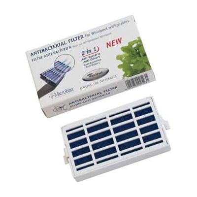Whirlpool Filtro antibacteriano original Microban ANT001 para frigorífico, congelador , KITCHENAID, BAUKNECHT, LADEN Whirlpool Filtro antibacteriano original Microban ANT001 para frigorífico, congelador , KITCHENAID, BAUKNECHT, LADEN