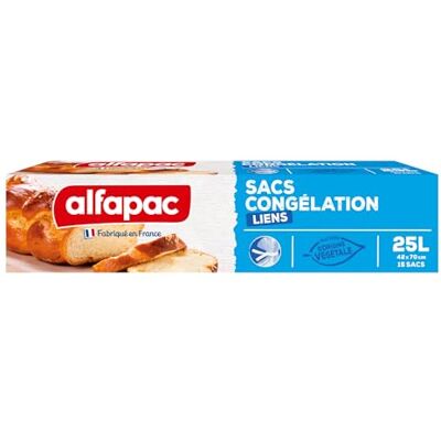 Alfapac XXL Sacos de Congelamento - Para alimentos volumosos, fabricado na França Alfapac XXL Sacos de Congelamento - Para alimentos volumosos, fabricado na França