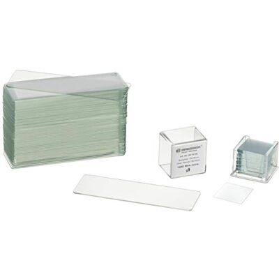 Bresser Lâminas/Lamínulas, 50/100 unidades Bordas polidas, lâminas pré-lavadas, 76 x 26 x 1,2 mm, cobre objetos 18 x 18 x 0,17 mm, preparação de amostras Bresser Lâminas/Lamínulas, 50/100 unidades Bordas polidas, lâminas pré-lavadas, 76 x 26 x 1,2 mm, cobre objetos 18 x 18 x 0,17 mm, preparação de amostras