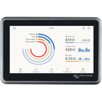 Victron Energy Ekrano GX com ecrã integrado para monitorização e controlo Acesso e controlo remoto com controlo remoto Victron (VRM) e aplicação VictronConnect compatível com Marine MFD e NMEA2000 Victron Energy Ekrano GX com ecrã integrado para monitorização e controlo Acesso e controlo remoto com controlo remoto Victron (VRM) e aplicação VictronConnect compatível com Marine MFD e NMEA2000