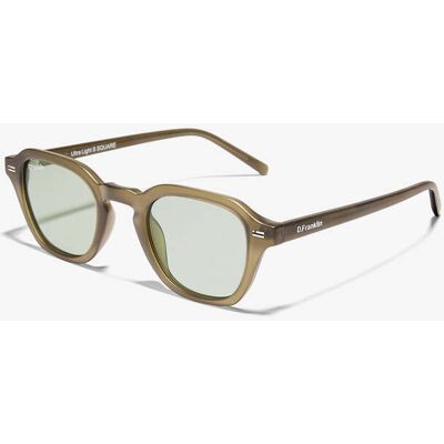 2x1 Óculos de Sol D.Franklin Ultra Light S Square Matte Green / Photochromic Green - Óculos de Homem e Mulher 2x1 Óculos de Sol D.Franklin Ultra Light S Square Matte Green / Photochromic Green - Óculos de Homem e Mulher