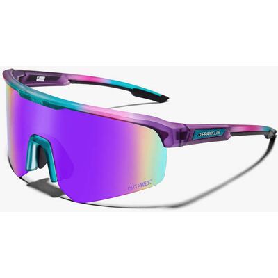 D.FRANKLIN 2x1 Óculos de Sol Ciclismo e Corrida Hurricane Fifty Grad Aqua / Purple - Óculos de Homem e Mulher D.FRANKLIN 2x1 Óculos de Sol Ciclismo e Corrida Hurricane Fifty Grad Aqua / Purple - Óculos de Homem e Mulher