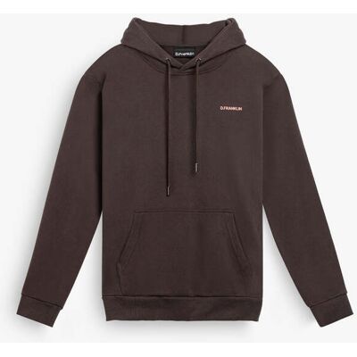 Sweat Com Capuz – D.Franklin – Worldwide Hoodie Brown - Tamanho M - Cor Brown - Modelos para homem e mulher Sweat Com Capuz – D.Franklin – Worldwide Hoodie Brown - Tamanho M - Cor Brown - Modelos para homem e mulher