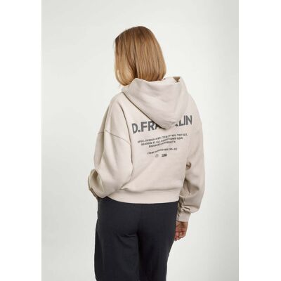 Sweat Com Capuz Mulher – D.Franklin – Worldwide Crop Hoodie Ice Grey - Tamanho M - Cor Grey Sweat Com Capuz Mulher – D.Franklin – Worldwide Crop Hoodie Ice Grey - Tamanho M - Cor Grey
